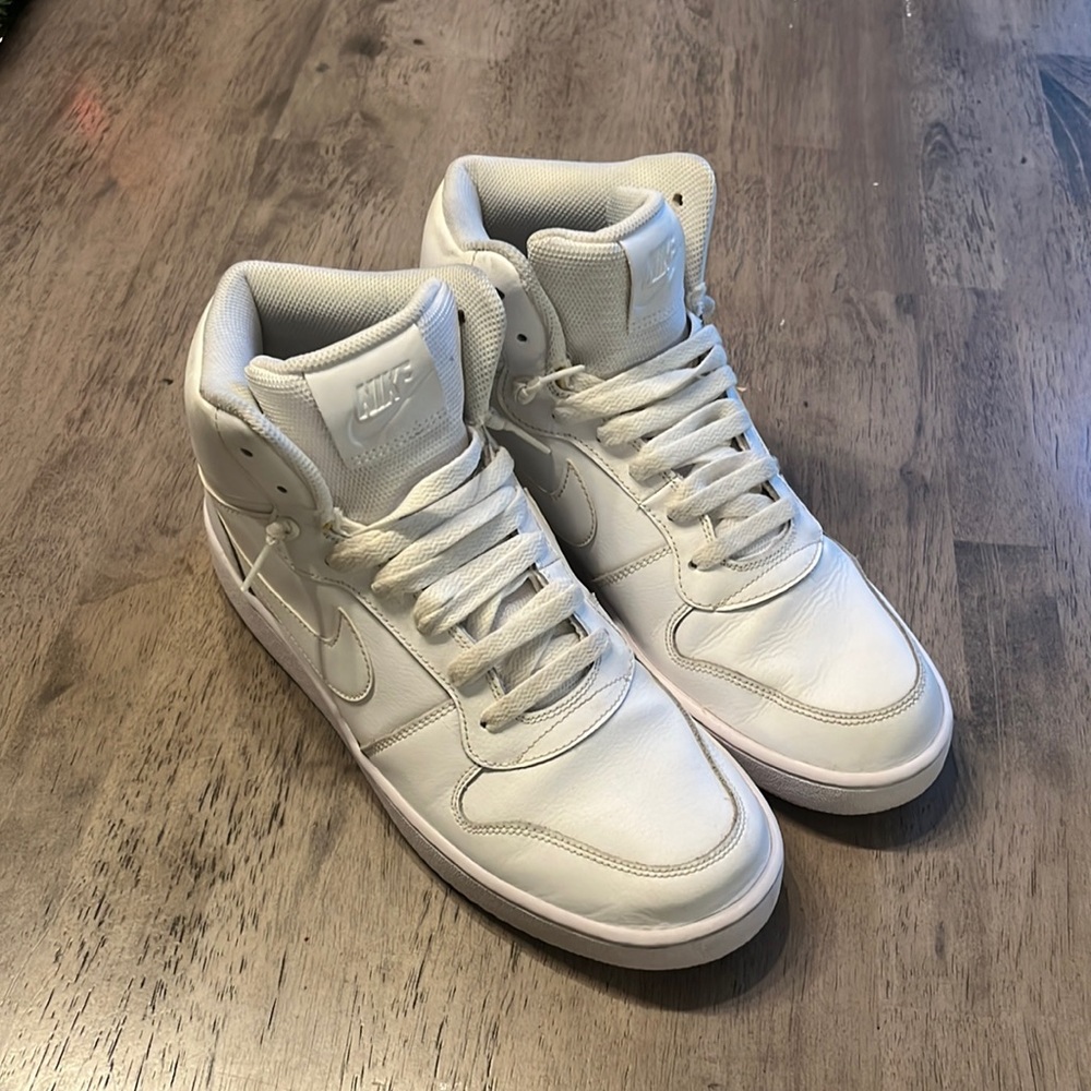 White on White Nike Sneakers